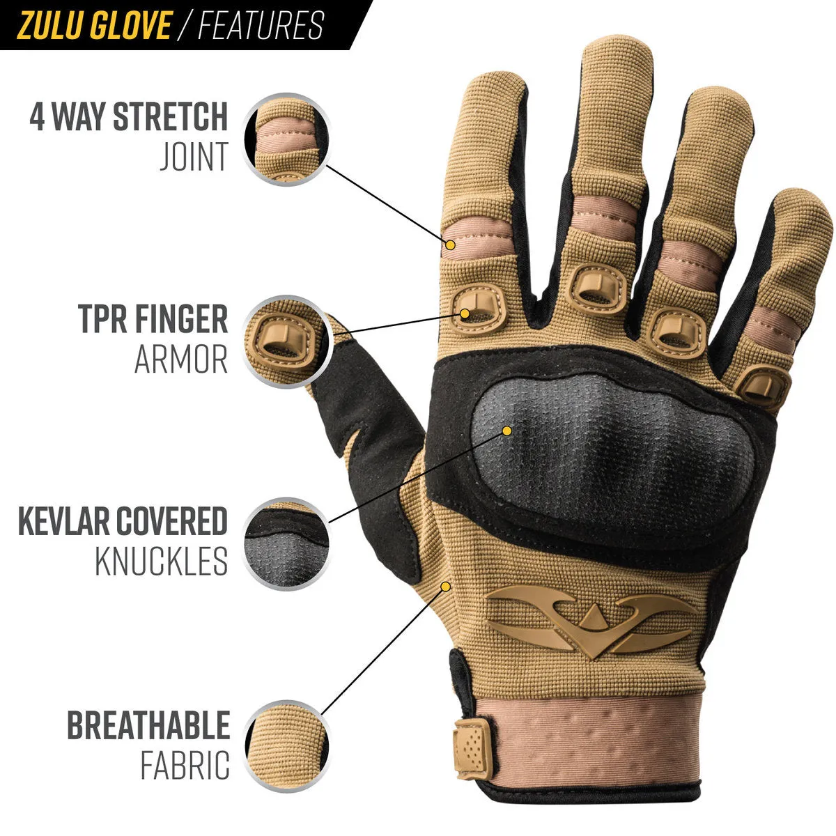 Valken Zulu Tactical Gloves OD