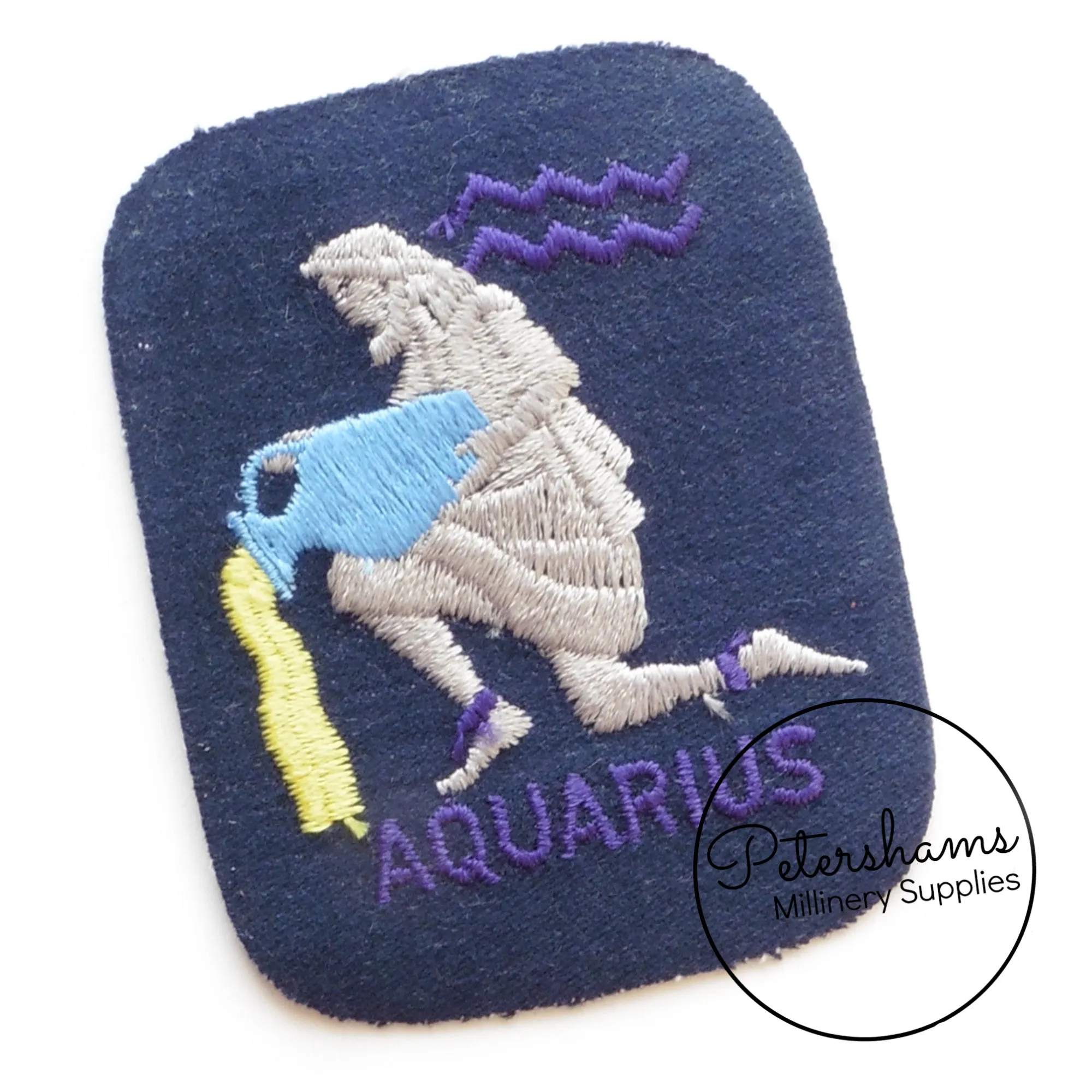 Vintage 1960s Denim Iron-On Zodiac Patches