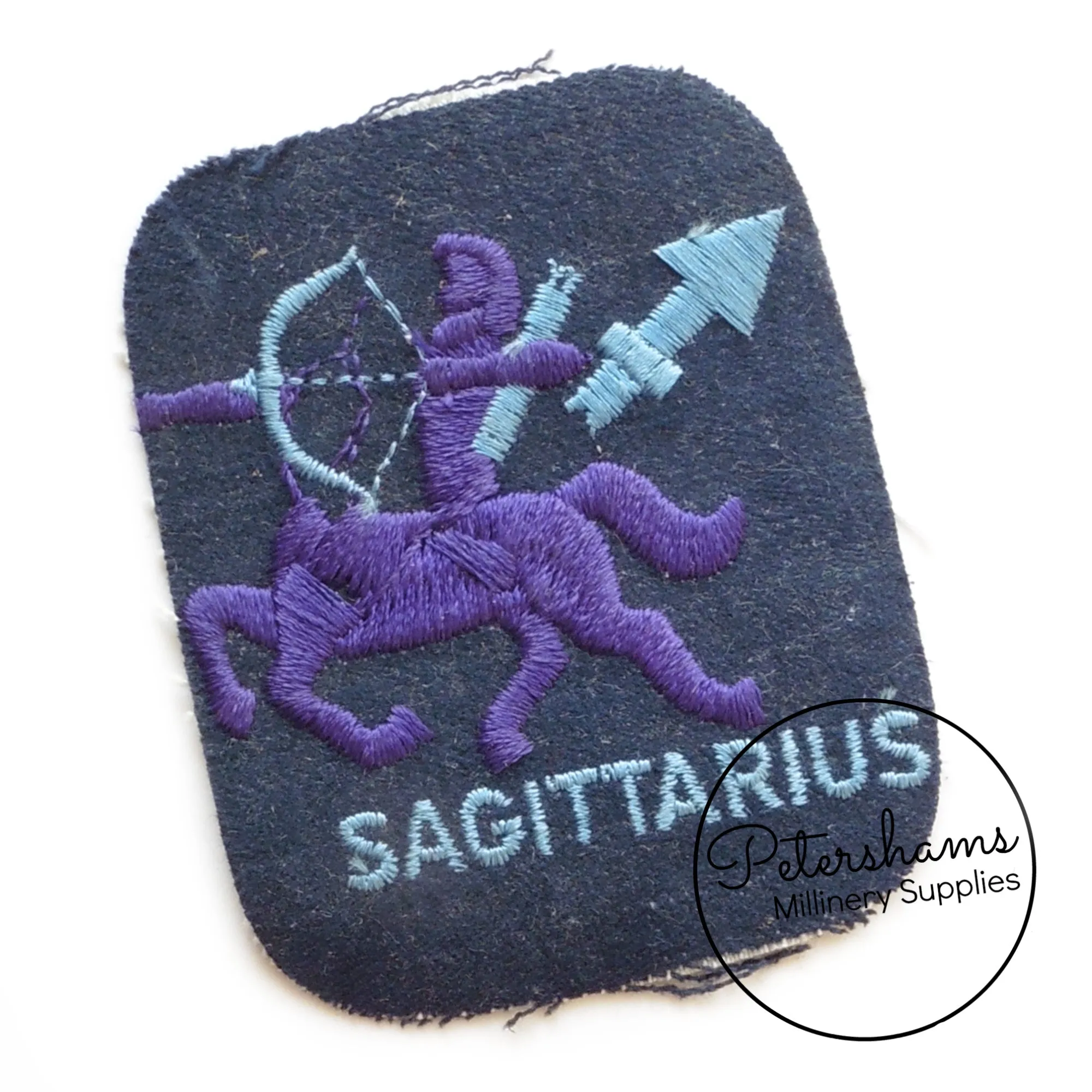 Vintage 1960s Denim Iron-On Zodiac Patches