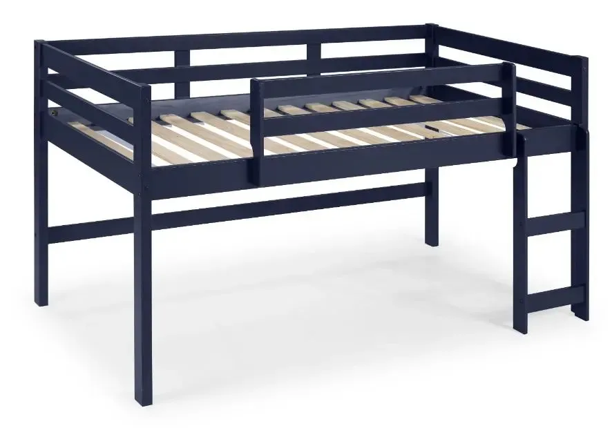 Violeta Twin Loft Bed, Navy Blue Finish