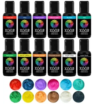 Vivid Gel Colour Set 12 Colours