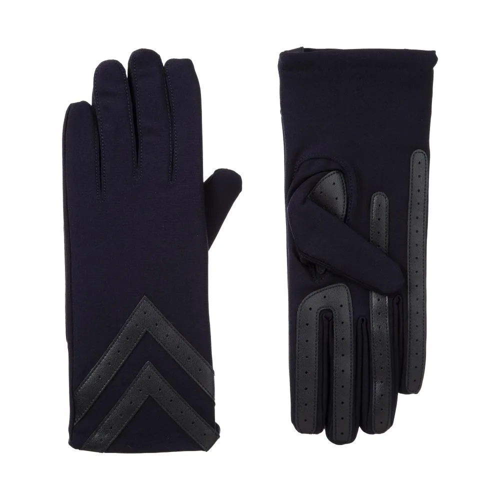 Women’s Isotoner Chevron Spandex Gloves