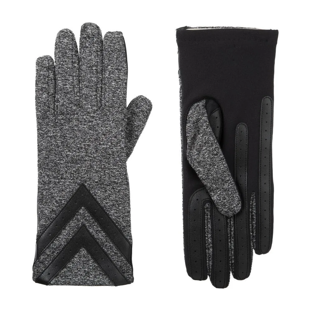 Women’s Isotoner Chevron Spandex Gloves