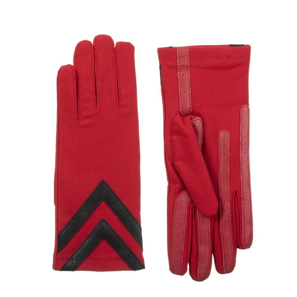 Women’s Isotoner Chevron Spandex Gloves