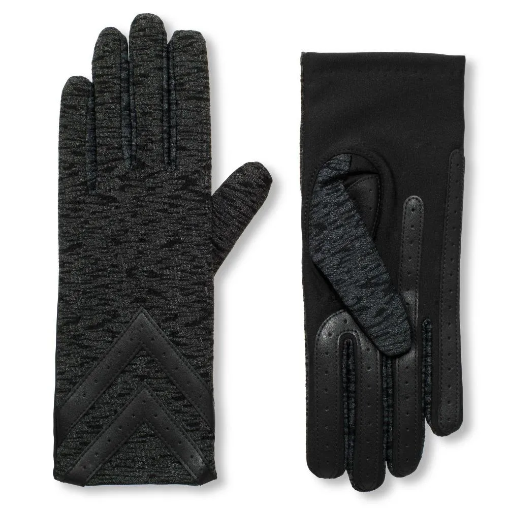 Women’s Isotoner Chevron Spandex Gloves